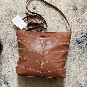 Lucky Brand Brown Leather Shoulder Bag